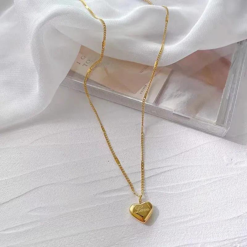 Colar Elo Dourado do Amor em Ouro 22K