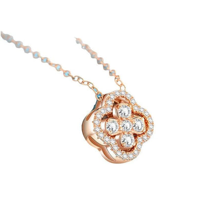 Lucky Clover Necklace Gold and Silver Plated 