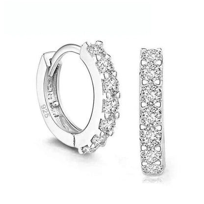 925 Sterling Silver Earrings with Zirconia Stones 