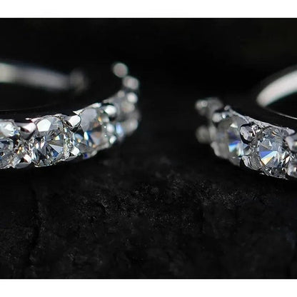 925 Sterling Silver Earrings with Zirconia Stones 