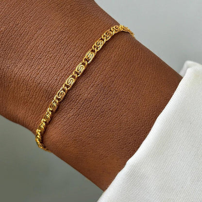 Pulseira Unisex em Ouro 18K e Prata Esterlina 925