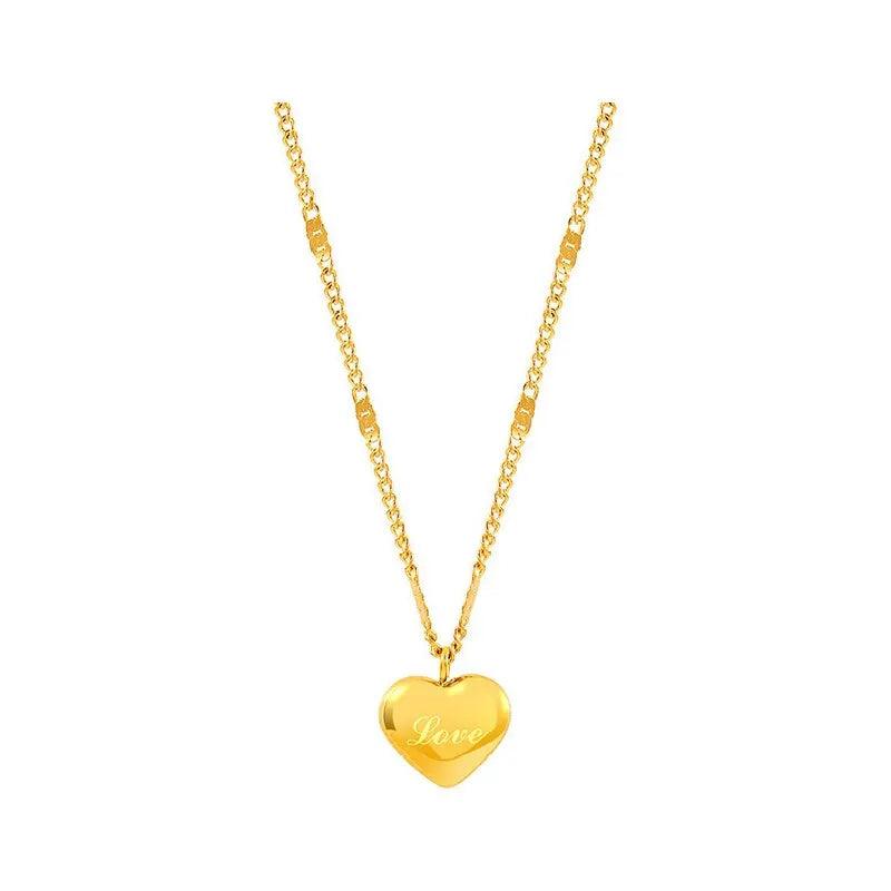 Colar Elo Dourado do Amor em Ouro 22K